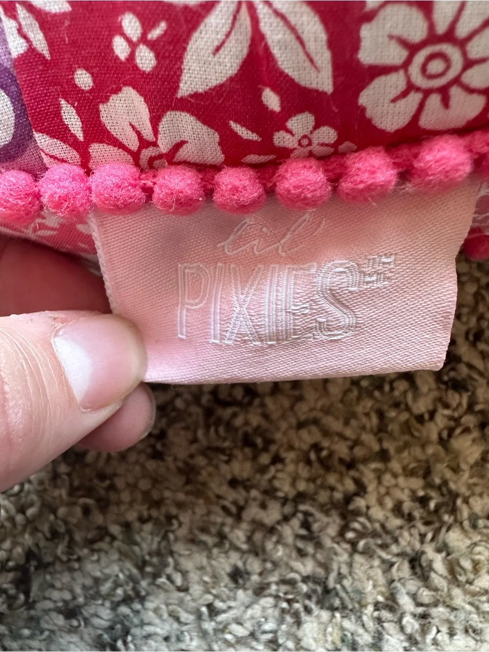 Lil pixies patchwork elephant pillow